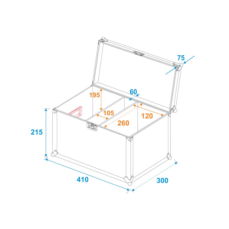 ROADINGER Flightcase 2 x LED CBB-2 COB Bar - 5