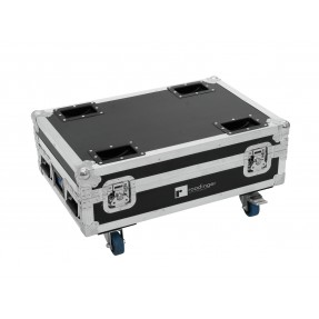 ROADINGER Flightcase 4x AKKU BAR-6 Glow QCL Flex QuickDMX with charging function - 1