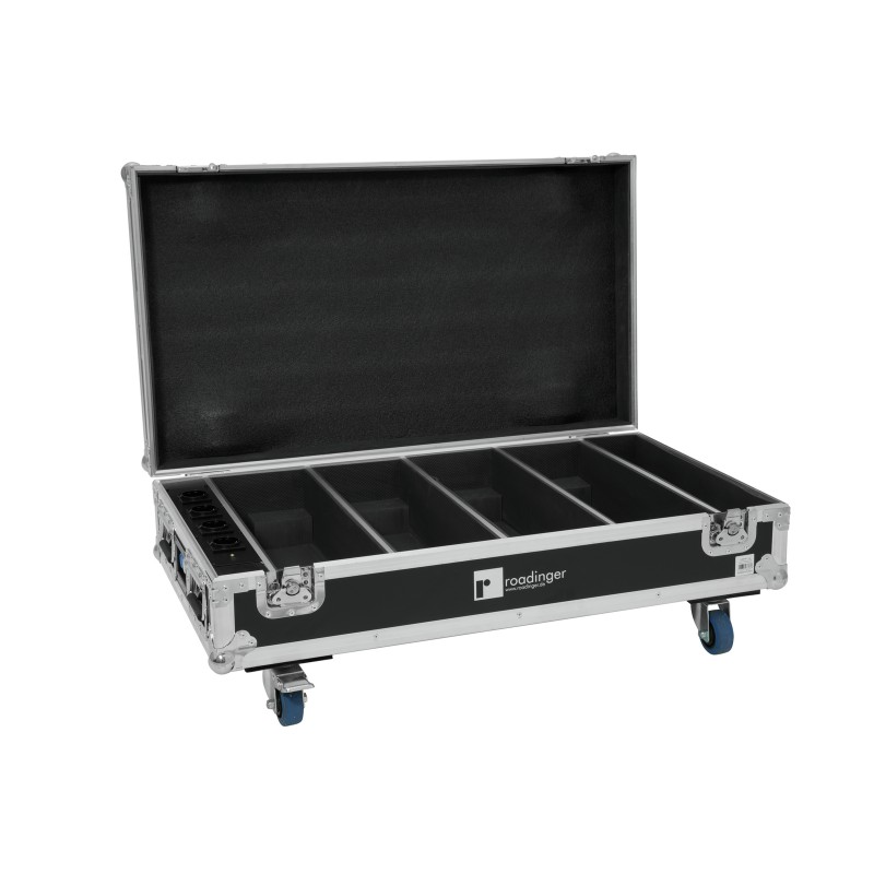 ROADINGER Flightcase 4x AKKU BAR-6 QCL with charging function - 1