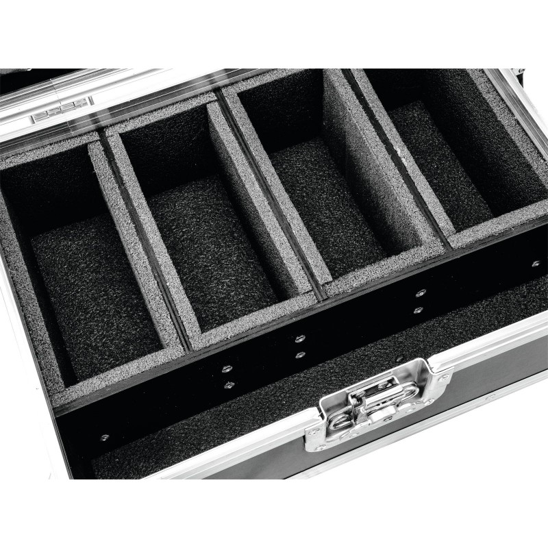 ROADINGER Flightcase 4x AKKU Flat Light Series - 4