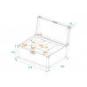 ROADINGER Flightcase 4x AKKU Flat Light Series - 5