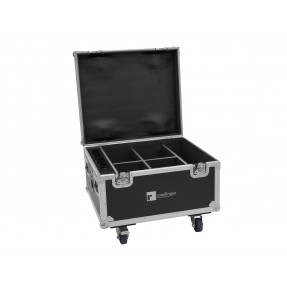 ROADINGER Flightcase 4x AKKU IP PAR 7 QCL WDMX with charging function - 1