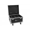 ROADINGER Flightcase 4x AKKU IP PAR 7 QCL WDMX with charging function - 1