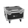ROADINGER Flightcase 4x AKKU IP PAR 7 QCL WDMX with charging function - 2