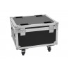 ROADINGER Flightcase 4x AKKU IP PAR 7 QCL WDMX with charging function - 3