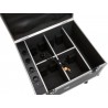 ROADINGER Flightcase 4x AKKU IP PAR 7 QCL WDMX with charging function - 4
