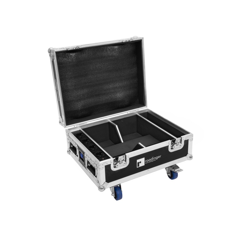 ROADINGER Flightcase 4x AKKU IP UP-4 QuickDMX with charging function - 1