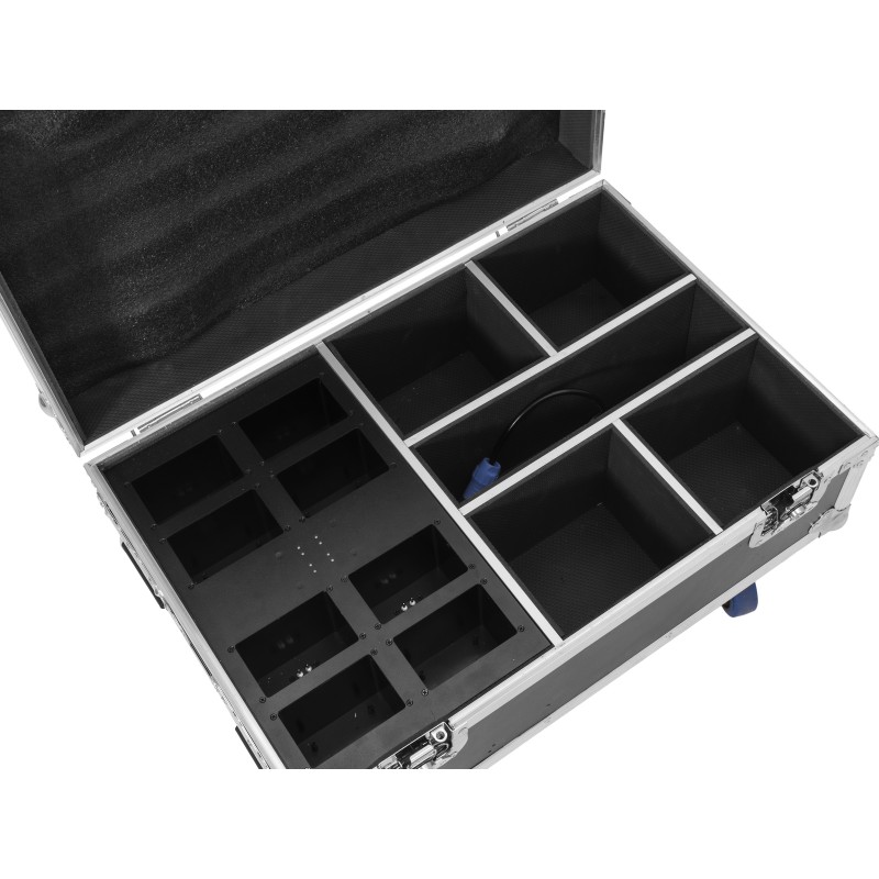 ROADINGER Flightcase 4x AKKU IP UP-4 Plus HCL Spot WDMX with Charging Function - 4