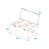 ROADINGER Flightcase 4x LED 4/7C-12 Silent Slim Spot - 5