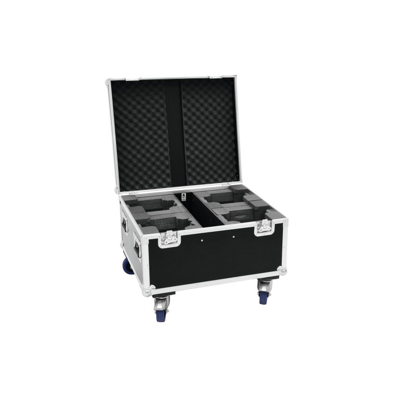 ROADINGER Flightcase 4x LED TMH-X1 Moving-Head Beam with wheels - 3