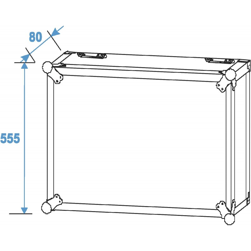 ROADINGER Rack Profi 10U 45cm with wheels - 4