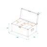 ROADINGER Flightcase 4x LED Super Strobe - 5