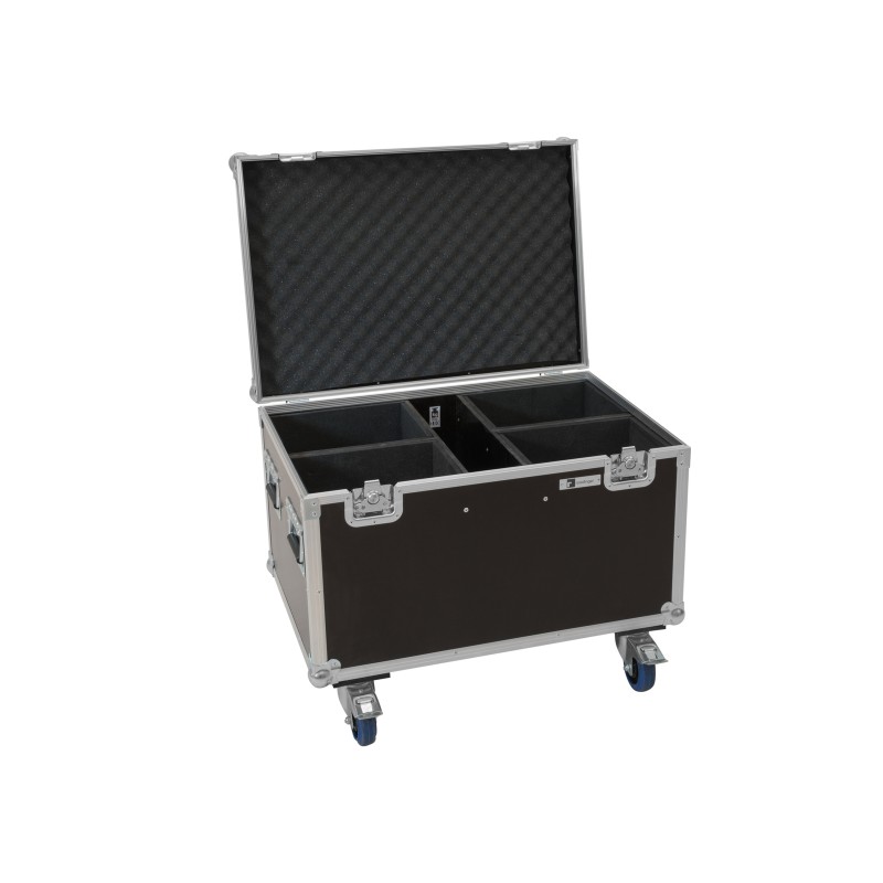 ROADINGER Flightcase 4x LED Theatre COB 200 series, with wheels - 1
