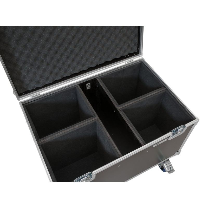ROADINGER Flightcase 4x LED Theatre COB 200 series, with wheels - 4