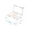 ROADINGER Flightcase 4x LED Theatre COB 200 series, with wheels - 5