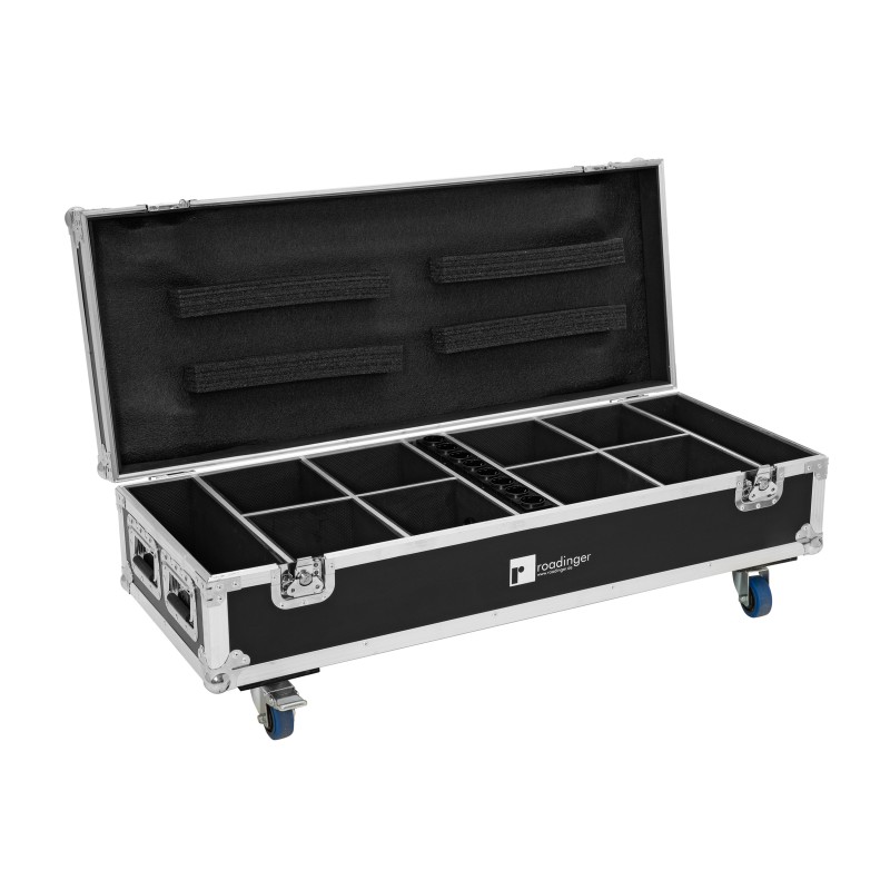ROADINGER Flightcase 8x AKKU UP-4 QuickDMX with charging function - 1