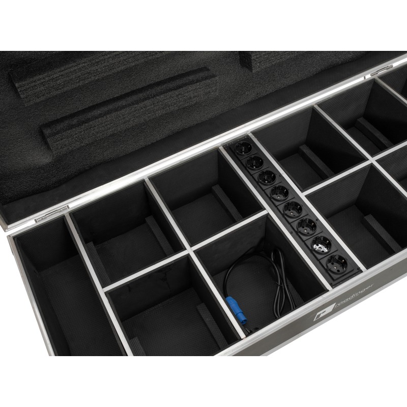 ROADINGER Flightcase 8x AKKU UP-4 QuickDMX with charging function - 4