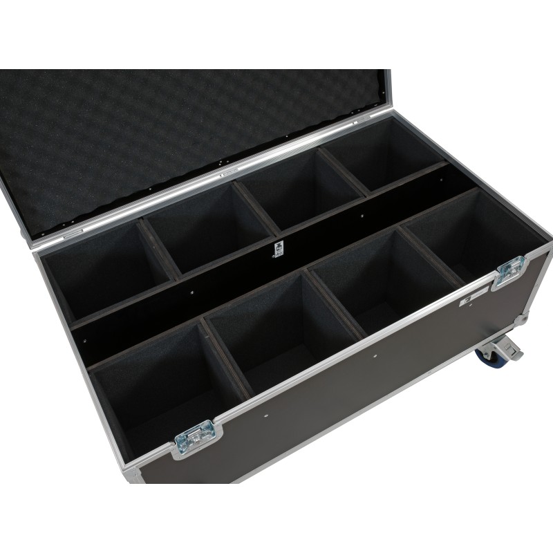 ROADINGER Flightcase 8x LED IP PAR 7x8W QCL/7x9W SCL with wheels - 4