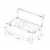 ROADINGER Flightcase 8x LED IP PAR 7x8W QCL/7x9W SCL with wheels - 5