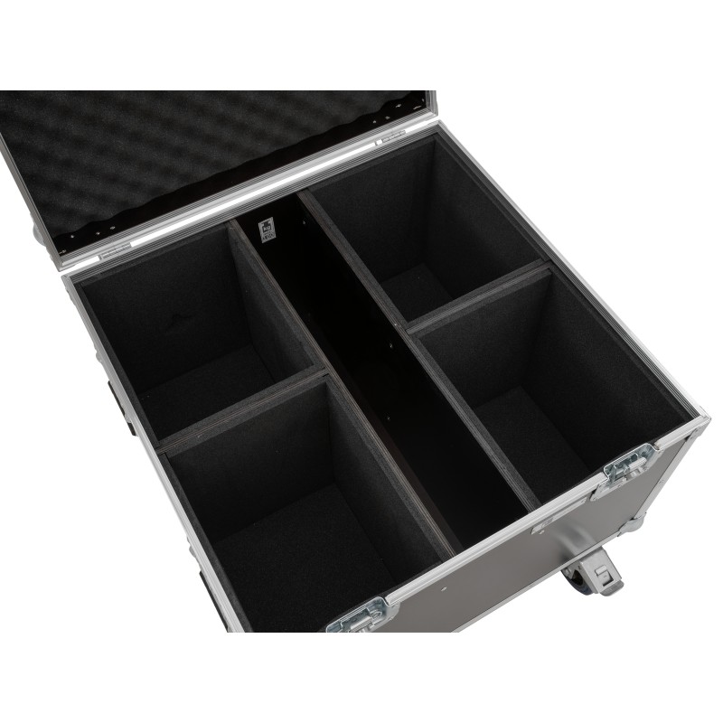 ROADINGER Flightcase 4x LED Theatre COB 100 series with wheels - 4