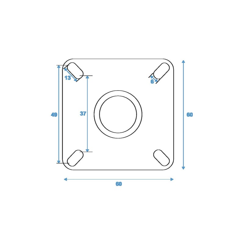 ROADINGER Swivel Castor 75mm grey - 4