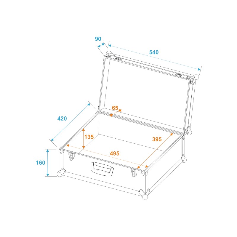 ROADINGER Universal Case Tour Pro 54x42x25cm black - 5