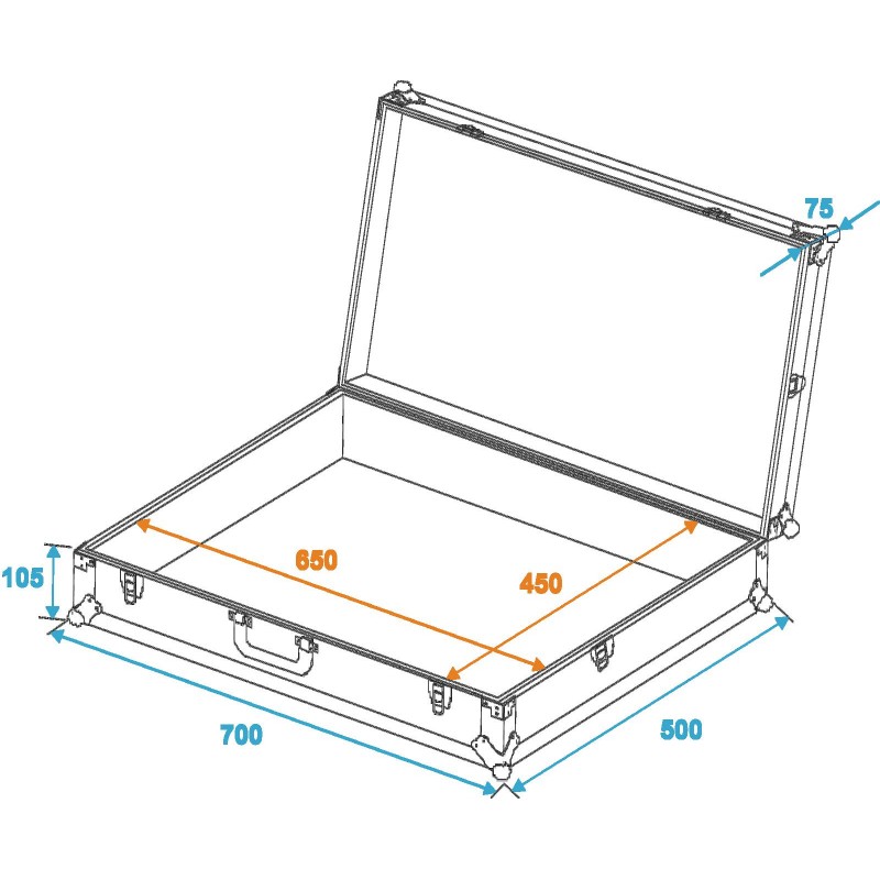 ROADINGER Universal Case FOAM, black, GR-2 black - 2