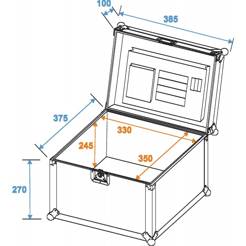 ROADINGER Universal Document Case GR-2, bk - 2