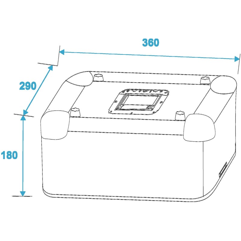 ROADINGER Record Case ALU 50/50, rounded, bk - 5