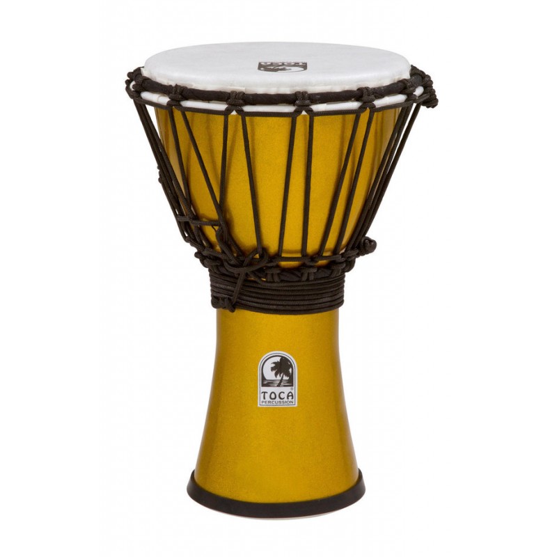 Toca Freestyle Colorsound Metallic yellow TFCDJ-7MY - Djembe - 1