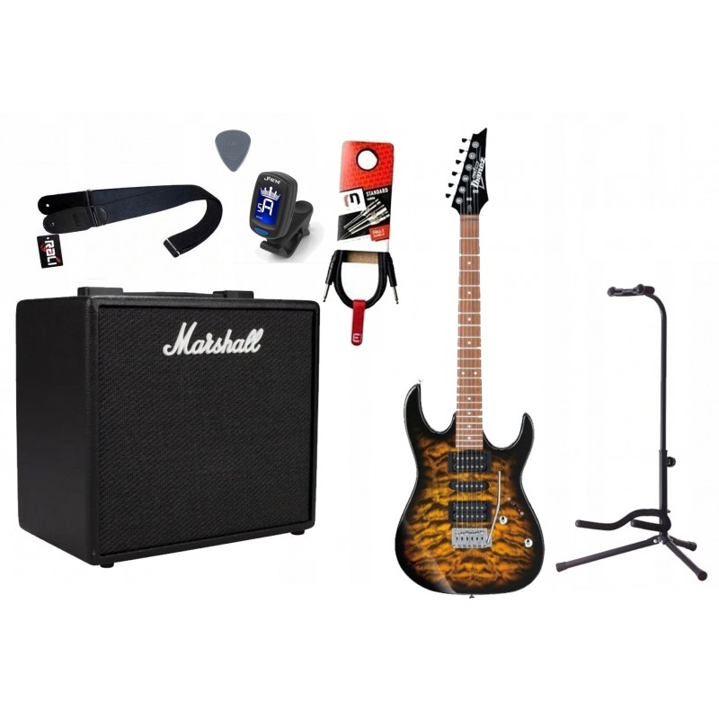 Gitara Elektryczna + Wzmacniacz 25W Kabel Zestaw 534 - 1