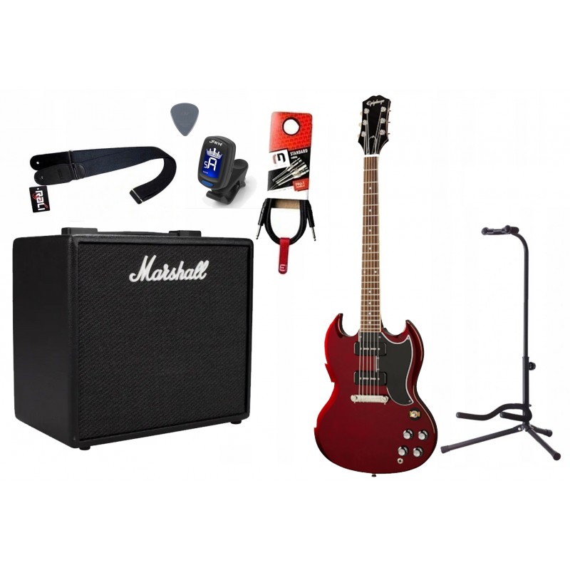 Gitara Elektryczna + Wzmacniacz 25W Kabel Zestaw 540 - 1