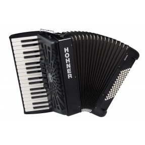 Hohner Bravo III 72 Czarny - akordeon klawiszowy - 1