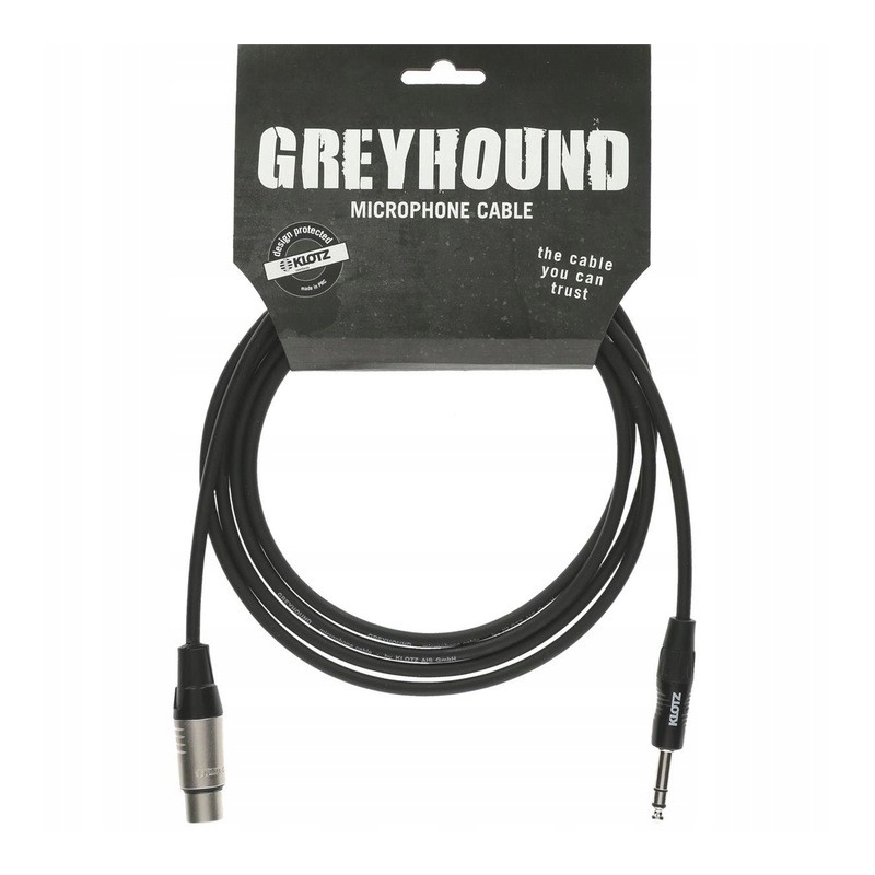 Klotz GRG1FP03.0 - kabel mikrofonowy Jack - XLR 3m - 1