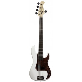 Arrow Session Bass 5 Bone White Rosewood T-shell - Gitara basowa - 1