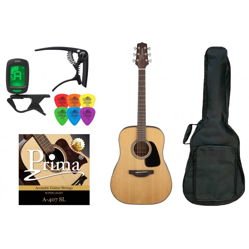 Gitara Akustyczna + Pokrowiec Tuner Kostki Zestaw 013 - 1