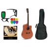 Gitara Akustyczna + Pokrowiec Tuner Kostki Zestaw 014 - 1