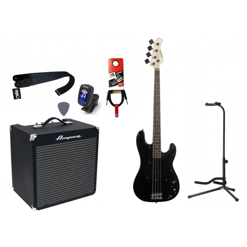 Gitara Basowa + Wzmacniacz 30W Kabel Zestaw 026 - 1