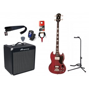 Gitara Basowa + Wzmacniacz 30W Kabel Zestaw 037 - 1