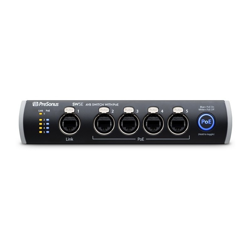 PreSonus SW5E – 5-portowy switch AVB z PoE