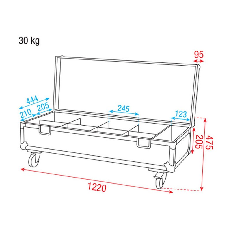 Showtec Case for 8 x Spectral Spot - 4