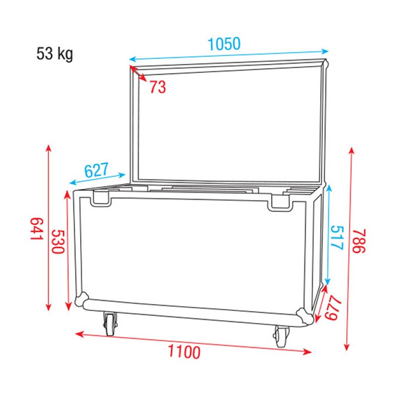 Showtec Case for 8 x Sunstrip Active - 5