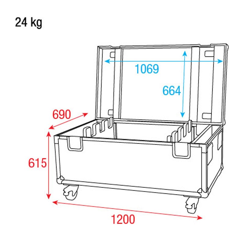 Showtec Case for 8x Sunstrip LED - 5