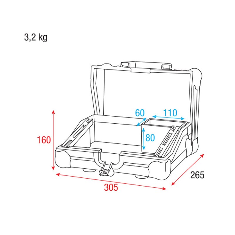 Showtec Case for ColorCue 1 - 5