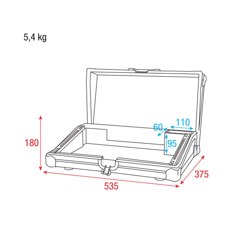 Showtec Case for ColorCue 3 - 5