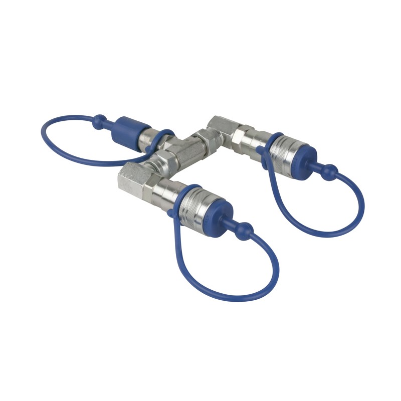 Showtec CO2 3/8 Q-Lock 2-way Splitter - 2
