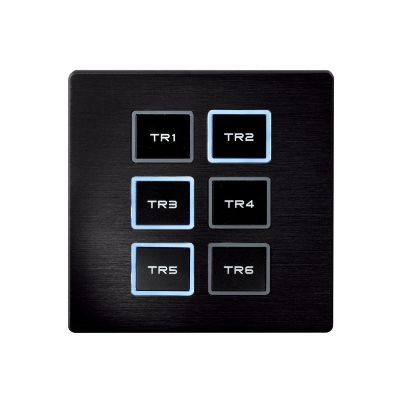 Showtec Wall Panel Remote for TR-512 Install/Pocket Black