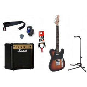 Gitara Elektryczna + Wzmacniacz 15W Kabel Zestaw 572 - 1