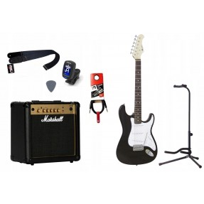Gitara Elektryczna + Wzmacniacz 15W Kabel Zestaw 573 - 1