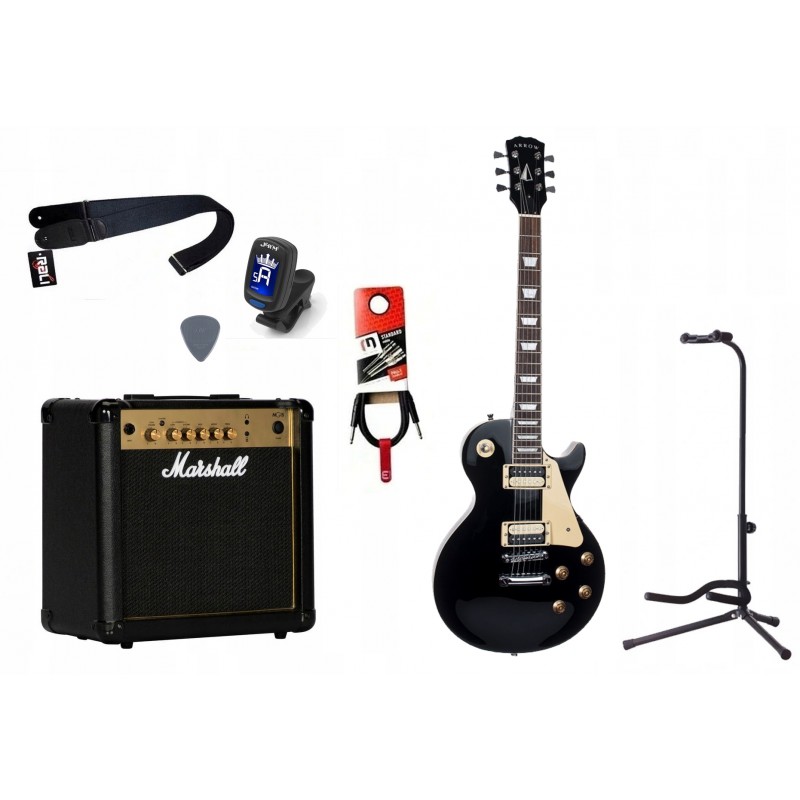 Gitara Elektryczna + Wzmacniacz 15W Kabel Zestaw 578 - 1